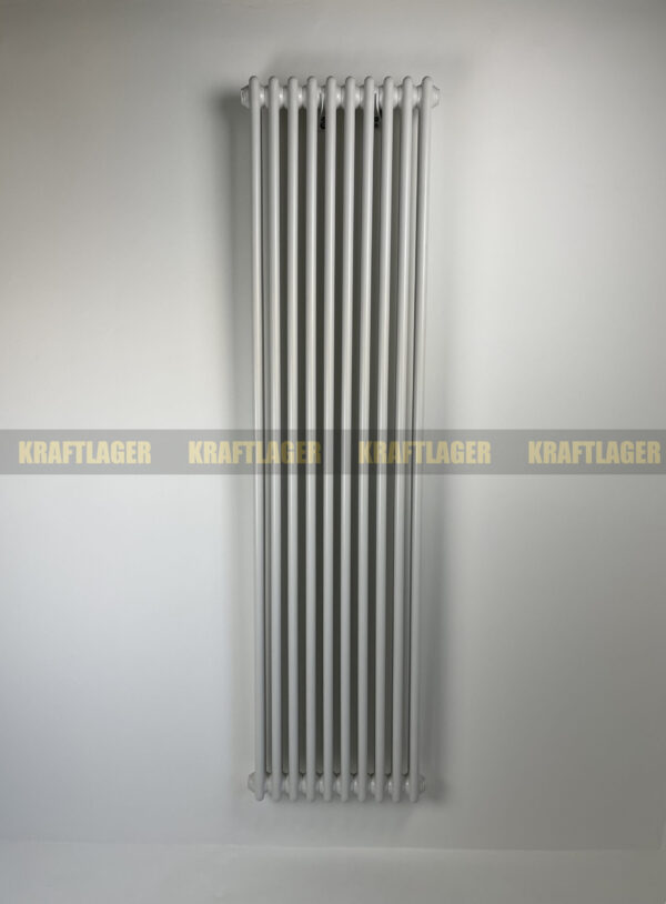 2 kolonnu  vertikāls radiators 1800 x 470 mm, krāsa - balts - Image 4