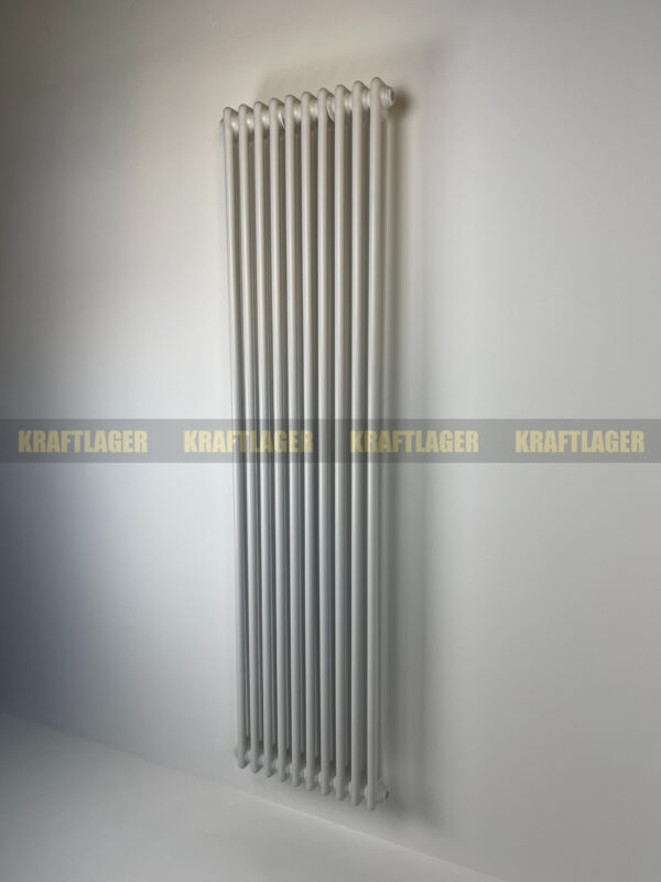2 kolonnu  vertikāls radiators 1800 x 470 mm, krāsa - balts