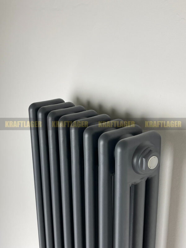 3 kolonnu vertikāls radiators 1800 x 380 mm, krāsa - antracīts - Image 7