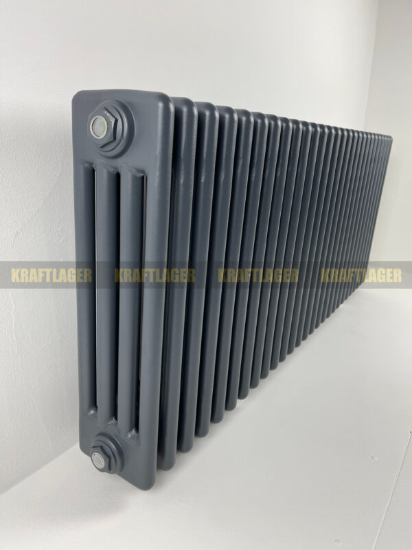 4 kolonnu horizontāls radiators, 500 x 1235 mm, krāsa - antracīta - Image 3