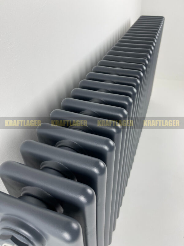 4 kolonnu horizontāls radiators, 500 x 1235 mm, krāsa - antracīta - Image 4