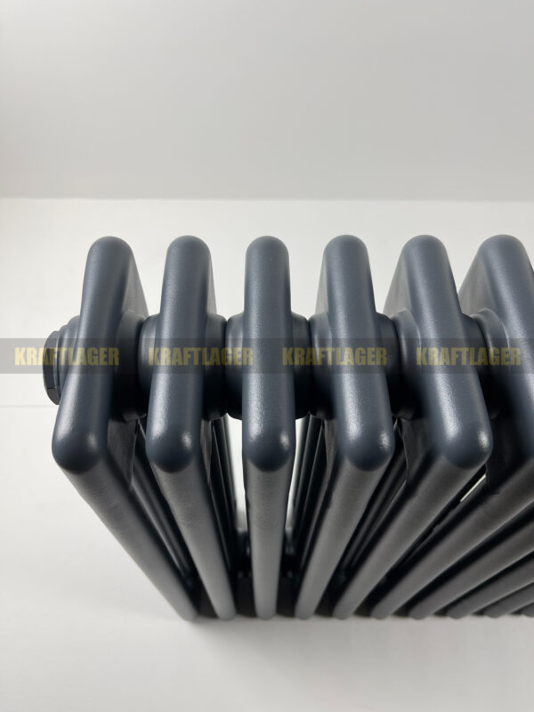 4 kolonnu horizontāls radiators, 500 x 1235 mm, krāsa - antracīta - Image 5