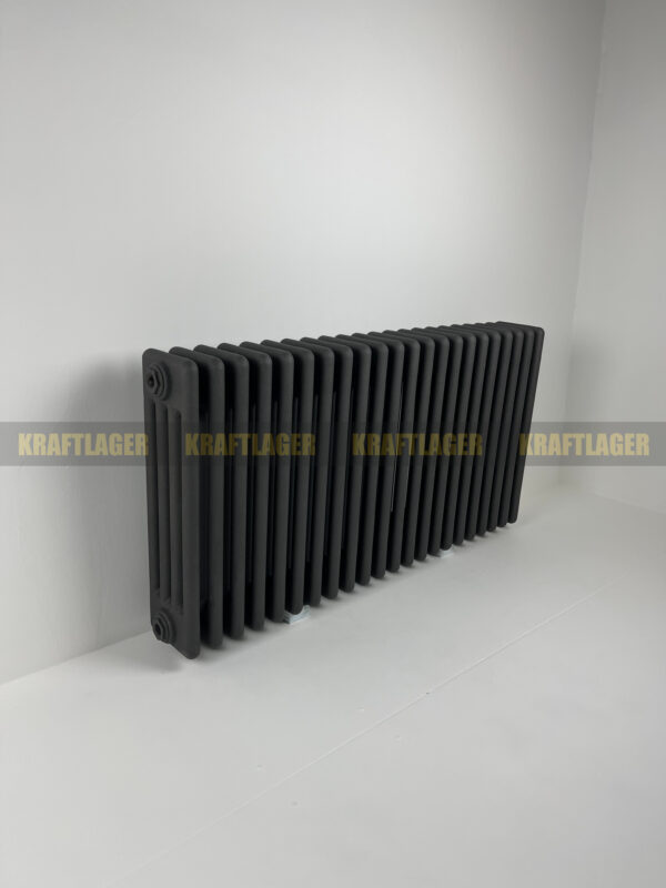 4 kolonnu horizontāls radiators, 500 x 1235 mm, krāsa - antracīta - Image 7