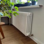 4 kolonnu horizontāls radiators 500 x 1235 mm, krāsa - balta photo review