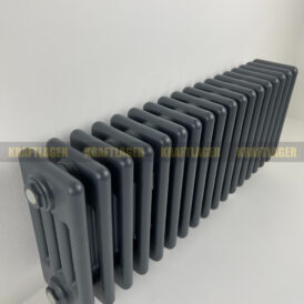 4 kolonnu horizontāls radiators, 300 x 830 mm, krāsa – Antracīts
