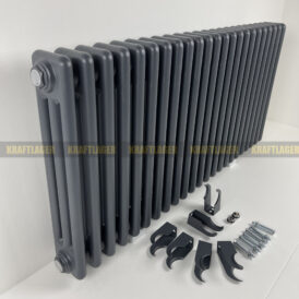 3 kolonnu horizontāls radiators 500x1055 mm, krāsa-antracīts