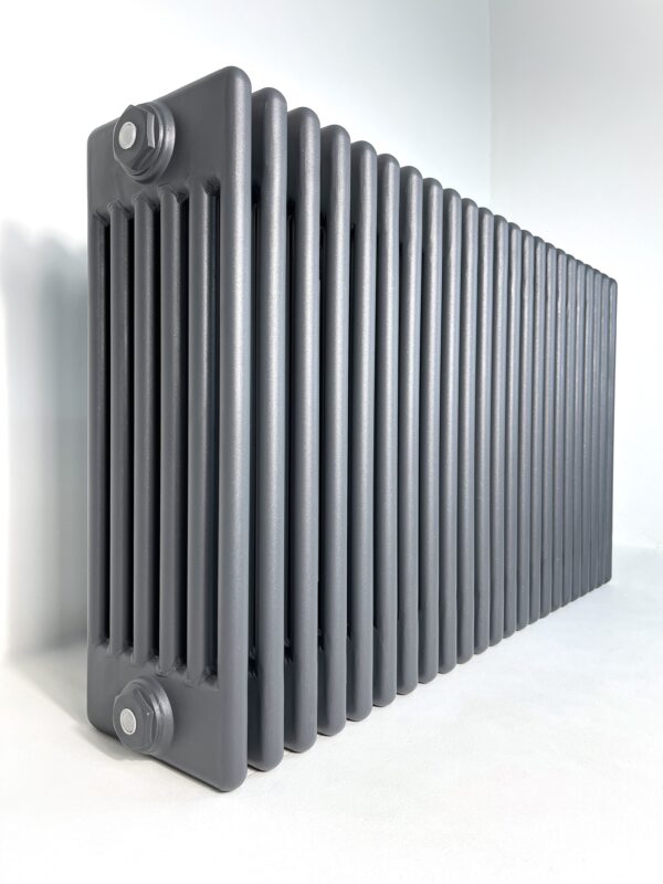 6 kolonnu 600×1055 mm vertikāls radiators, krāsa – Antracīts (RAL 7016) - Image 6