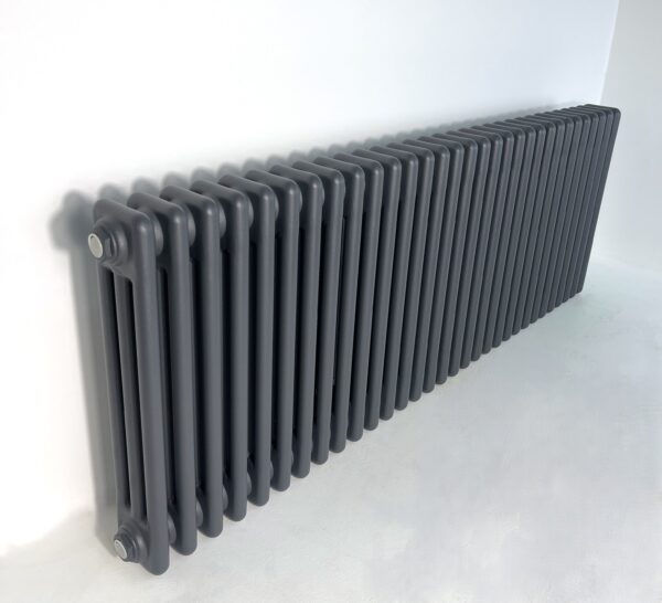 3 kolonnu 500x1415 mm horizontāls radiators, krāsa – antracīts (RAL 7016) - Image 2