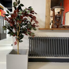 2 kolonnu 500×1505 mm horizontāls radiators, krāsa – Antracīts (RAL 7016)